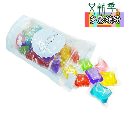 洗衣凝珠8克30粒袋装水凝珠洗衣洗衣机洗专用护色厂家直供无荧光