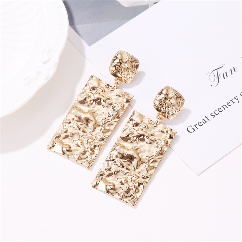 Fashion Geometric Plating Alloy No Inlaid Earrings Ear Studs display picture 2