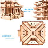 Деревянная реалистичная упаковка с лазером, головоломка, игрушка для взрослых, DIY