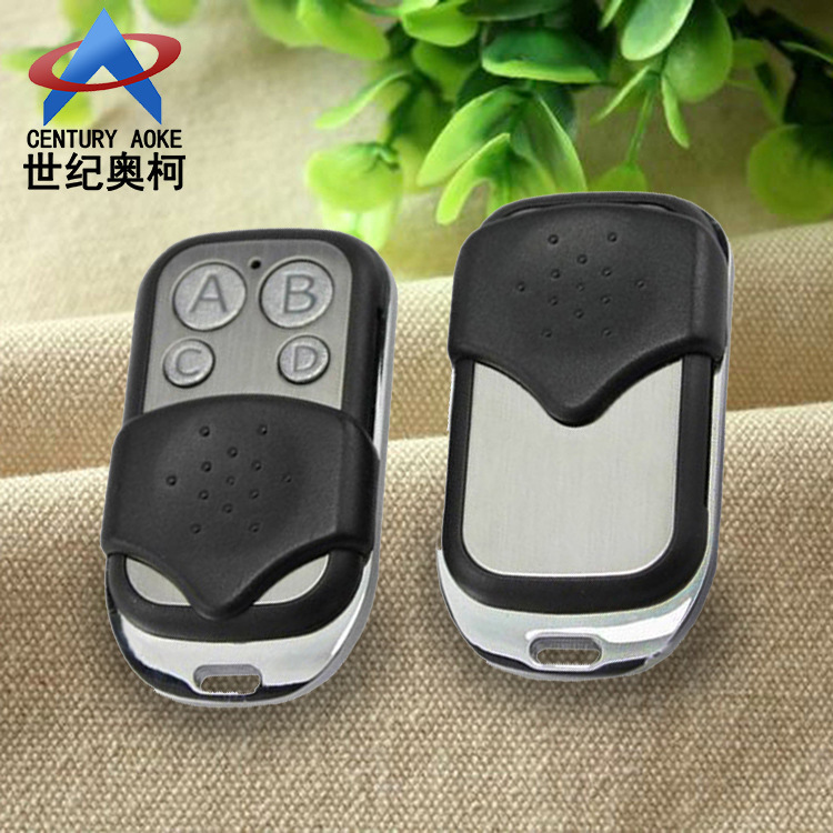 电动门伸缩门无线遥控器道闸EV1527学习码4键防盗报警器433遥控器