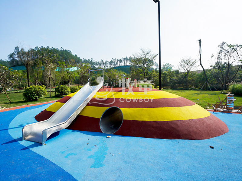 Kindergarten al aire libre micro terreno combinación equipo de entretenimiento kindergarten escalada marco agujero de perforación parque infantil arena equipo de juego