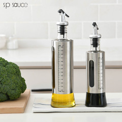 Japanese household oil jug kitchen storage oil bottle glass stainless steel oil leakage-proof bottle oil jug seasoning condiment bottle