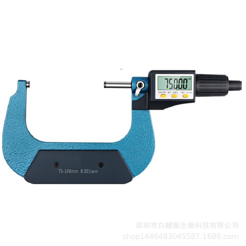 跨境货源 批发数显千分尺0-25mm外径千分尺 数显厚度尺螺旋测微计