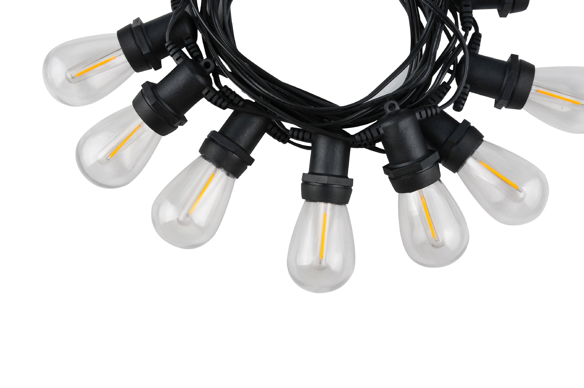 Electricity supplier Foreign trade Selling E26 light bulb Safety Retro Waterproof lights 48FT outdoors Decorative lamp source Manufactor Selling