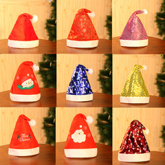 Christmas hat, Christmas decoration, festive attire, party hat, high-end non-woven hat, Santa Claus head cartoon hat