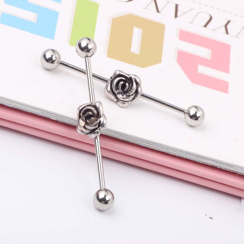 Pointed titanium steel lip stud product view