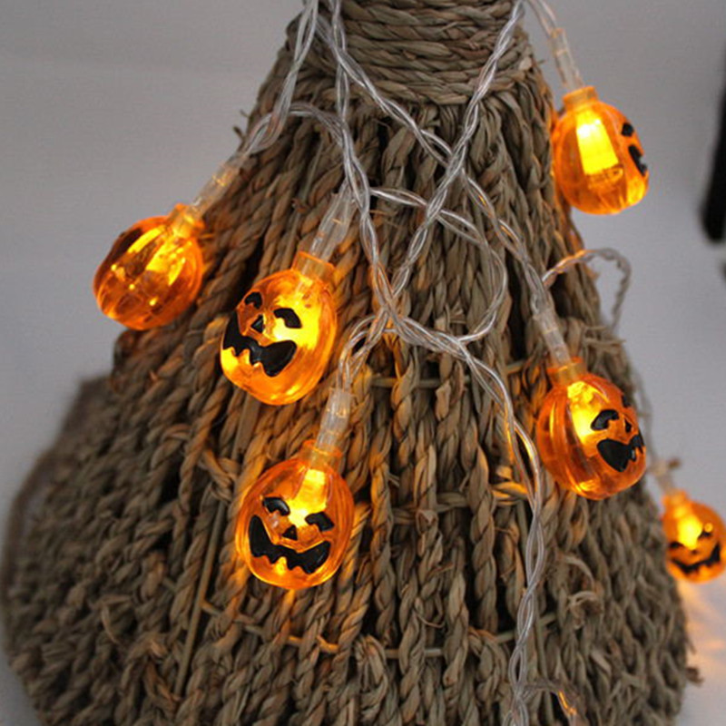 led Solar Pumpkin String Outdoor Decoration Halloween String Lights Garden Waterproof Solar LED Pumpkin String