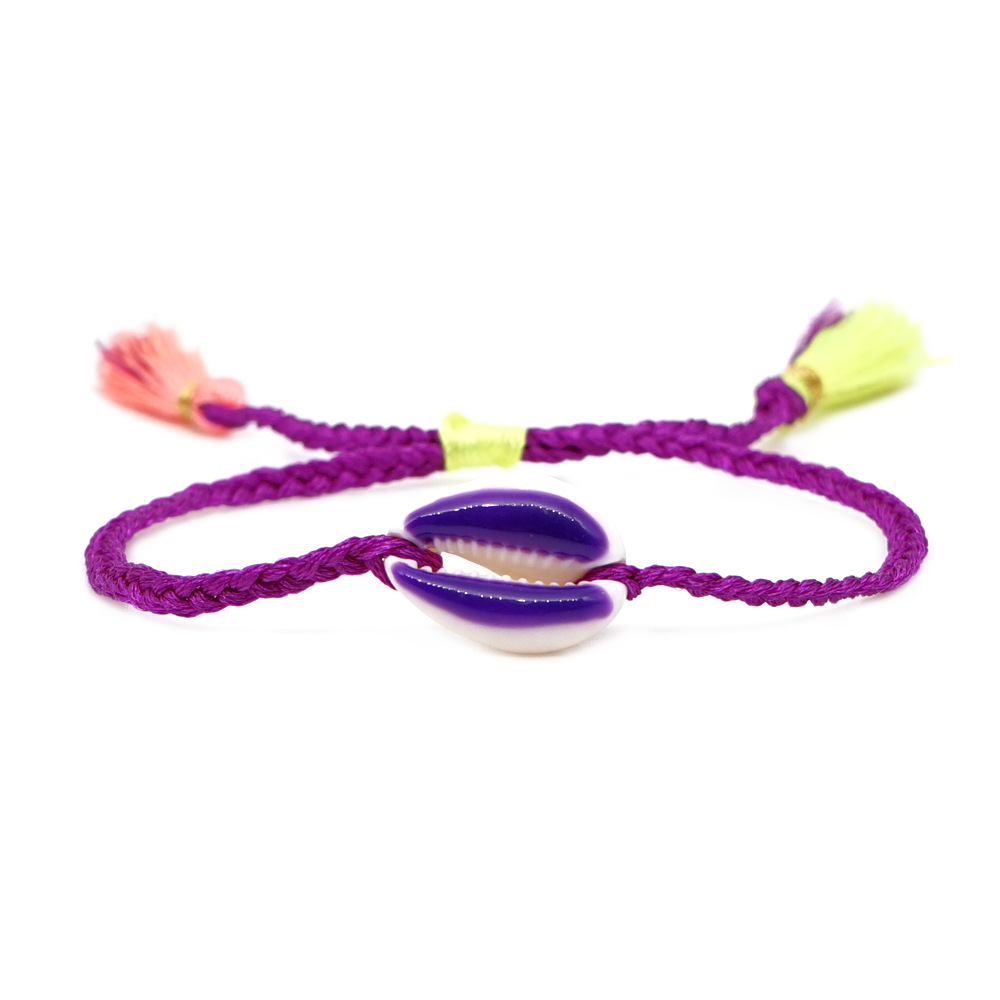 Fashion Tassel Hand-woven Multicolor Shell Bracelet display picture 9