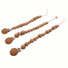Infant pacifier clip, maternal and infant teething product beechwood pacifier chain, infant teether set anti-chain drop