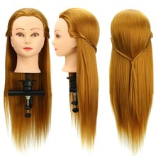 假发头模 美发练习盘发化妆仿真发编发公仔头高温丝教习头 模特头