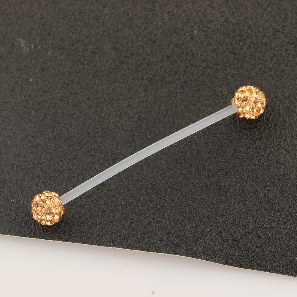 3-Piece Long Soft Rod Industrial Earring Umbilical Piercing Jewelry Set, 316L Surgical Steel, 38mm detail image 16
