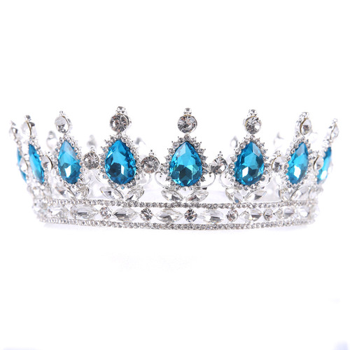 Hairpin hair clip hair accessories for women Pin water diamond crown pin whole circle big crown lady headdress crown