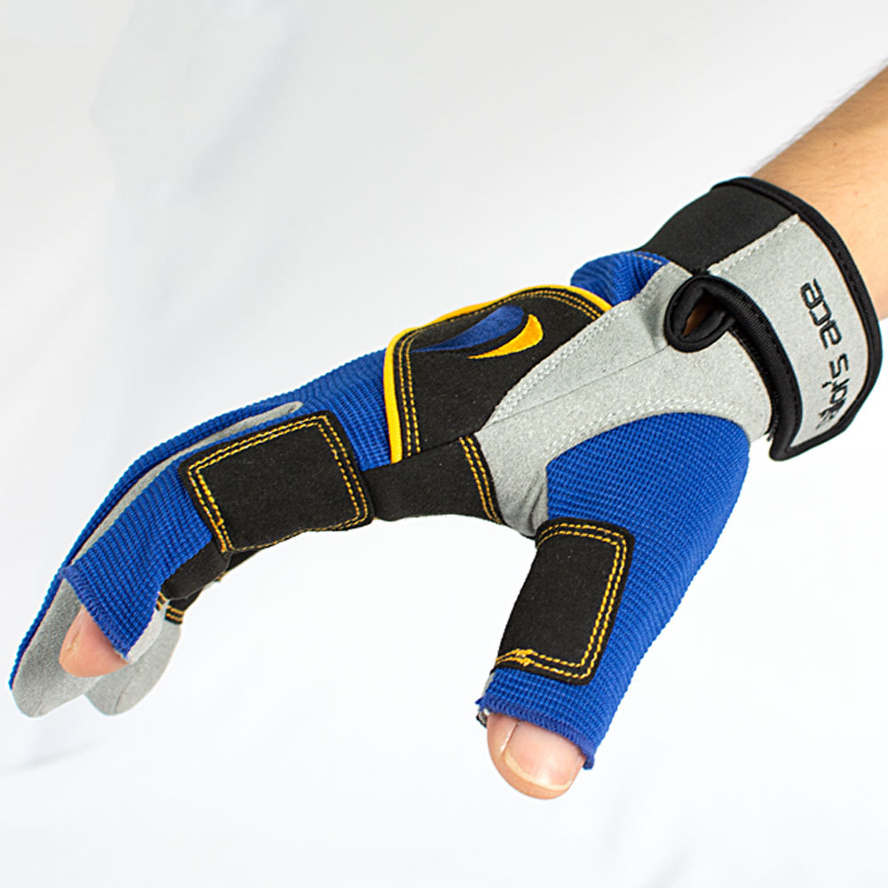 YISJOY路跃工厂 航海帆船手套 防滑钓鱼手套冬季 保暖徒步手套