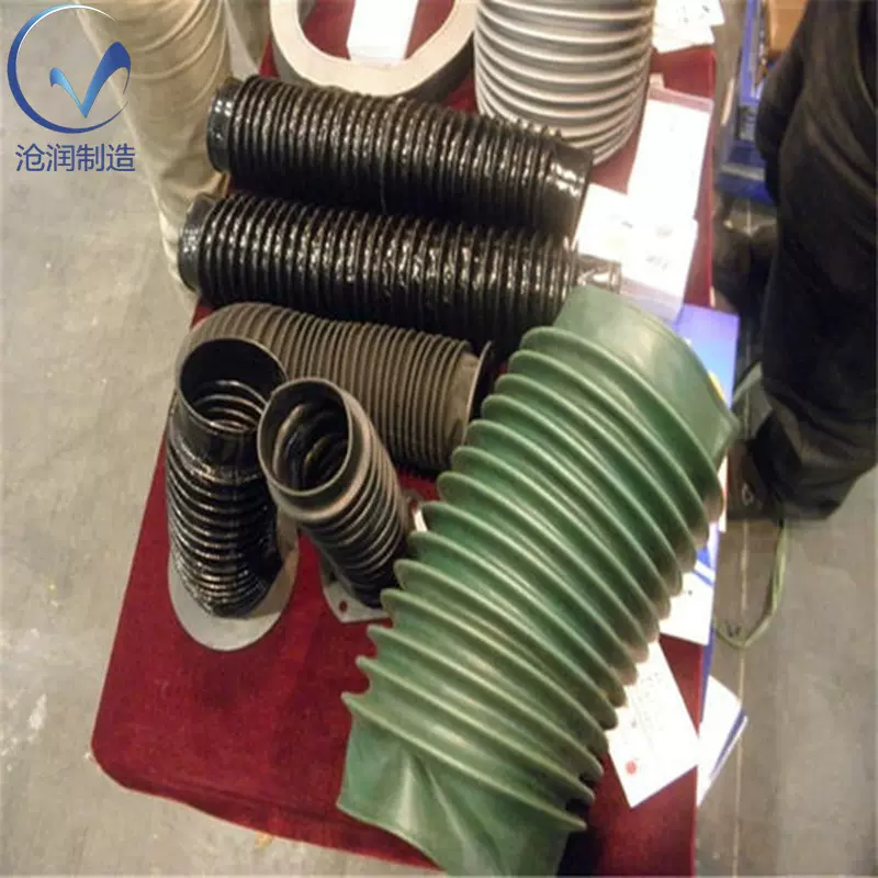 生产伸缩丝杠防护罩 液压油缸防尘罩 缝制拉链式防护罩机床配件