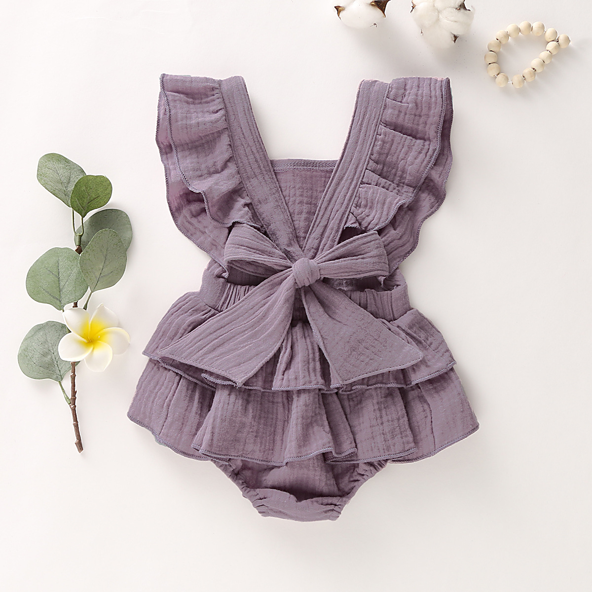 Butterfly Bow Baby Romper