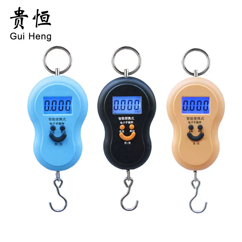 厂家直供便携式手提电子电子秤家用50kg快递包裹秤葫芦秤 手提秤