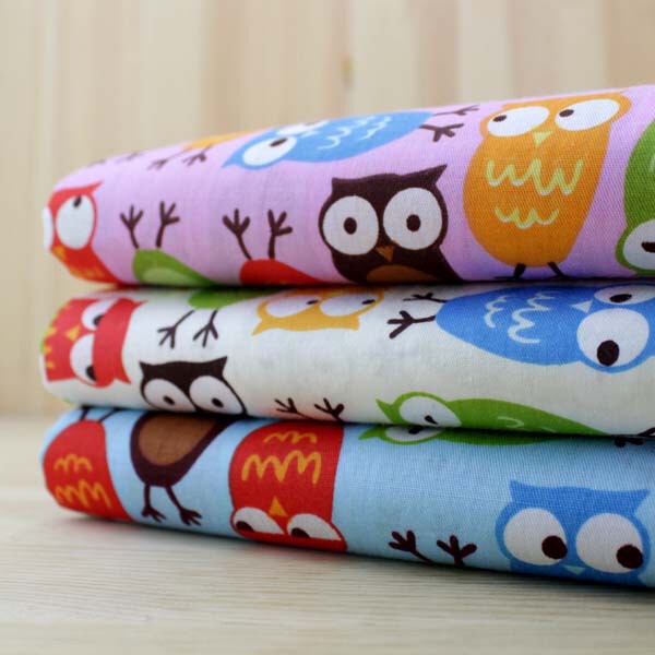 1.6 cotton twill cartoon pure cotton baby baby crib cloth car owl flower cloth