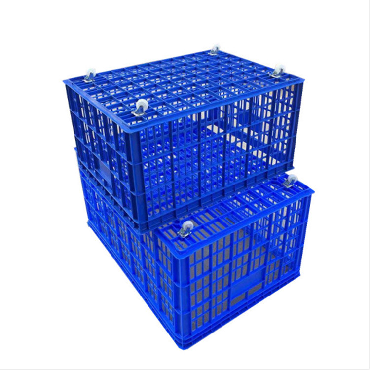 供应大号塑胶周转胶框 1040*745*530 可带轮服装收纳筐加厚物流框