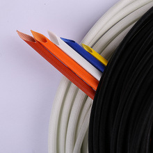 供应绝缘套管 硅树脂玻璃纤维套管 厂家批发玻纤管 纤维管 1.5KV