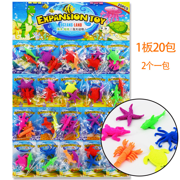 Juguete de Expansión: Animales Marinos que Crecen en Agua, Bebés del Océano, Perlas Absorbentes, Dinosaurios, Especies Marinas, Bob Esponja, 20 Unidades