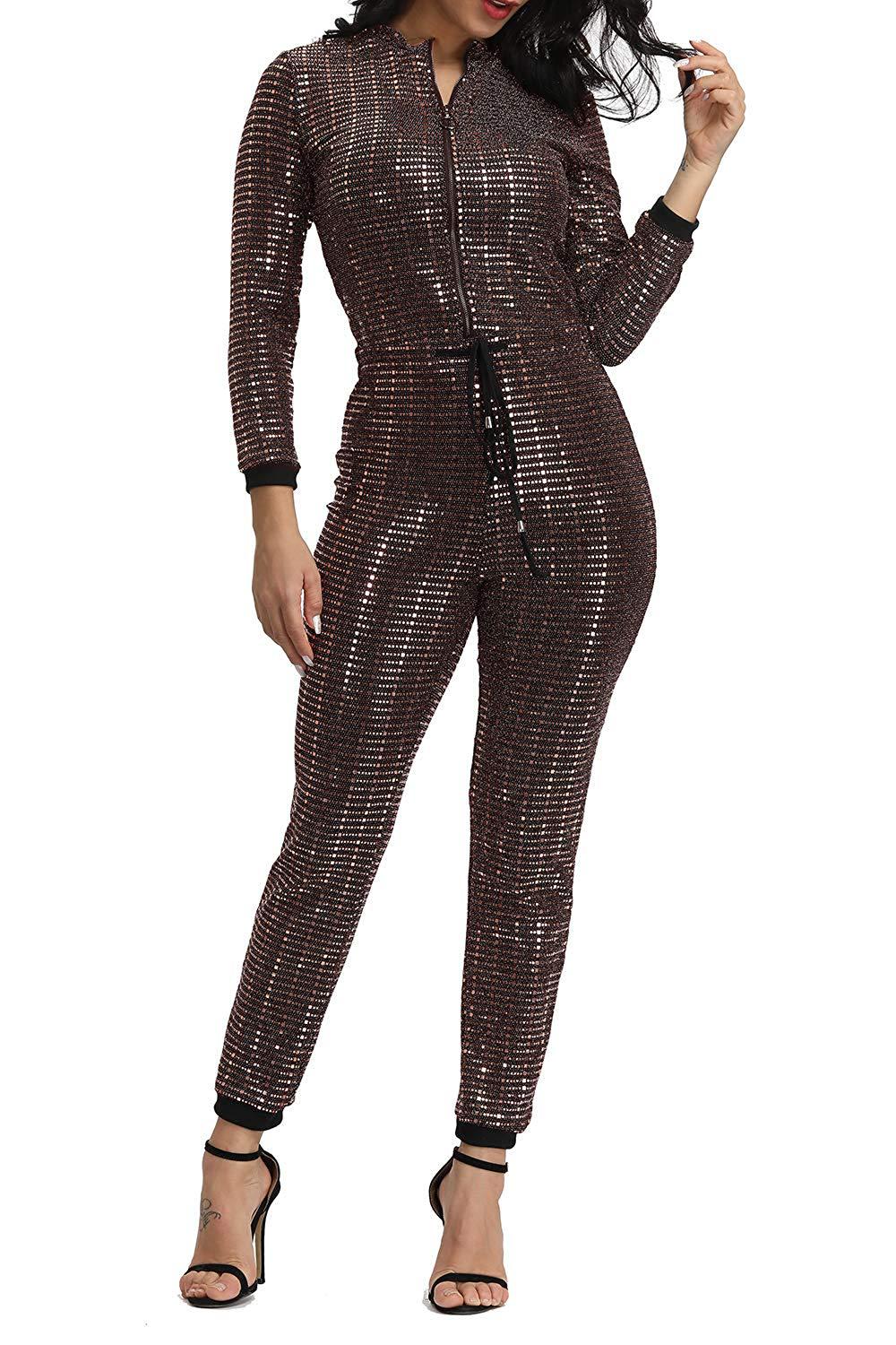 sequins multi-color multi-yard jumpsuit Nihaostyles wholesale clothing vendor NSMDJ75067