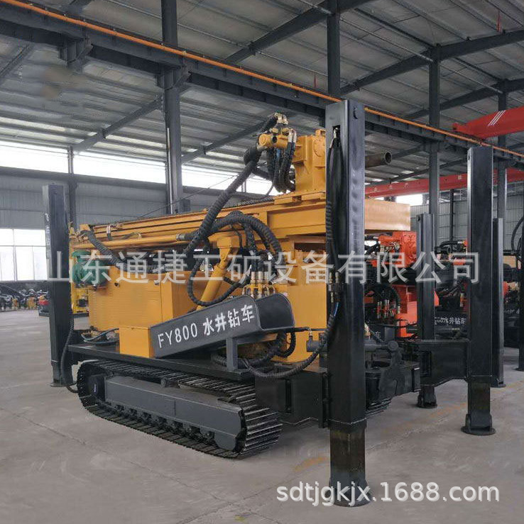 800米气动水井钻机 FY800履带全液压气动水井钻机 气动水井打井机