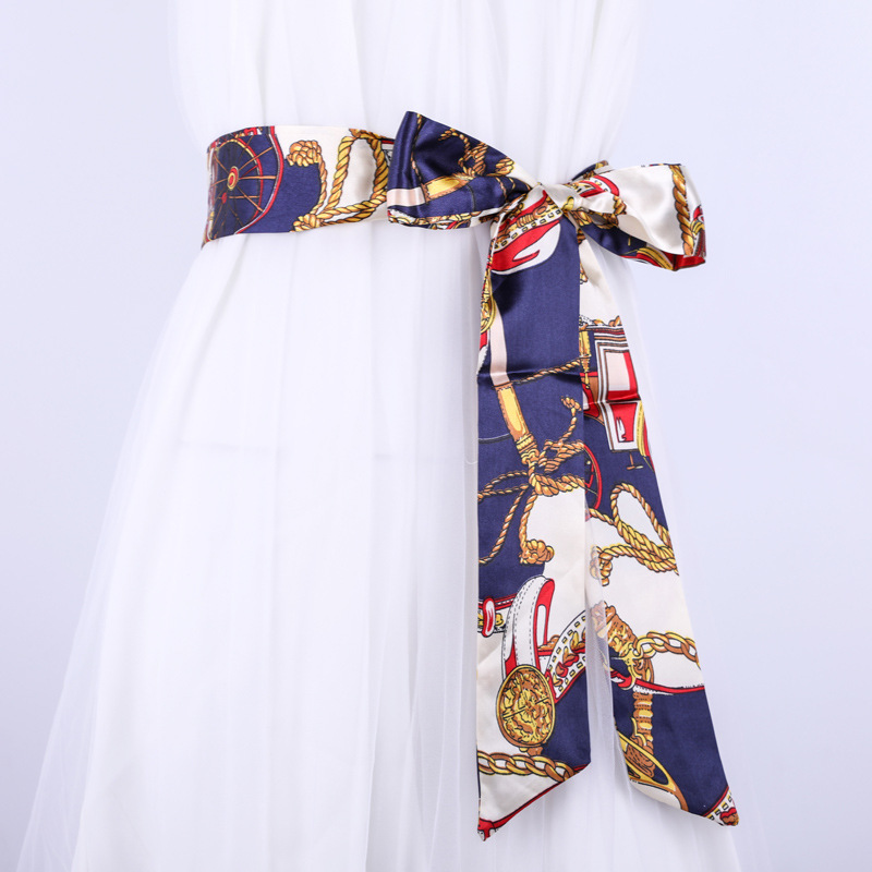 Long Fashion Silk Scarf Tie Belt Women's Decorative Dress Simple All-match Clothing Accessories Knot Satin Ribbon Long Fashion Silk Scarf Tie Belt Women's Decorative Dress Simple All-match Clothing Accessories Knot Satin Ribbon