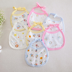 新生兒防水防髒口水巾嬰兒寶寶全棉圍邊牙嘴圍兜四季嬰兒圍嘴圍兜