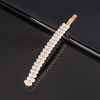 Woven hair accessory handmade, hairgrip from pearl with bow, hairpins, internet celebrity, simple and elegant design, Korean style