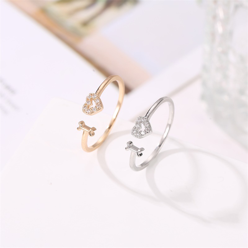 New Ring Fashion Letter Jewelry Personalized Love Women's Single Ring Trend Love Opening Couple Ring display picture 4