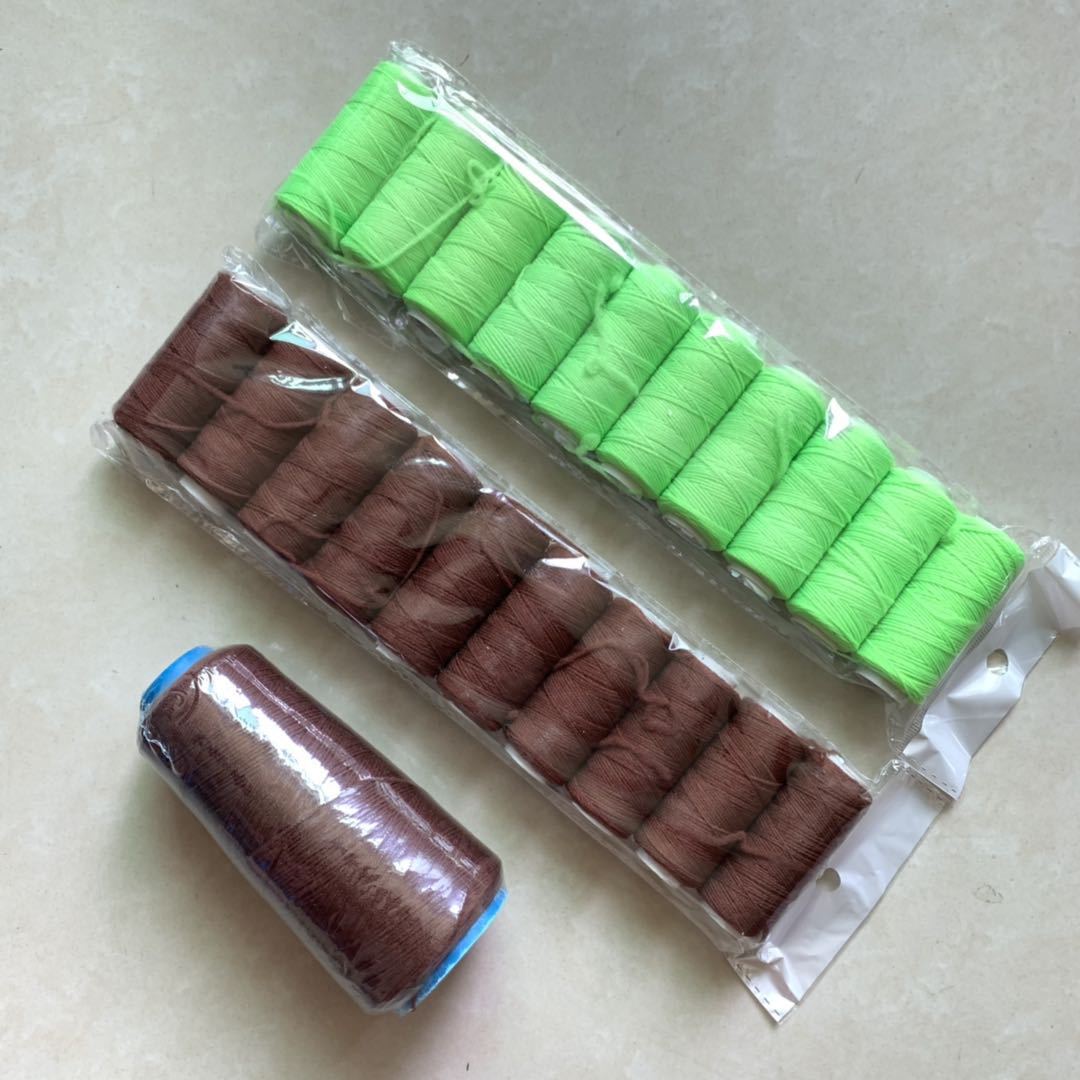 Wholesale high-quality coffee-colored QQ thread DIY handmade flower hair accessories bow tying flower tying thread elastic thread