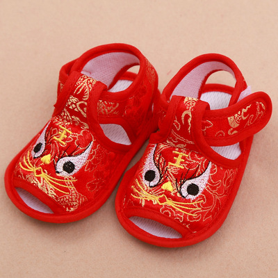 Летняя обувь тигров Tiger Sandals детская обувь детская обувь, не сокрушительные туфли на полу, обувь в полнолуние год -сайте Htx015