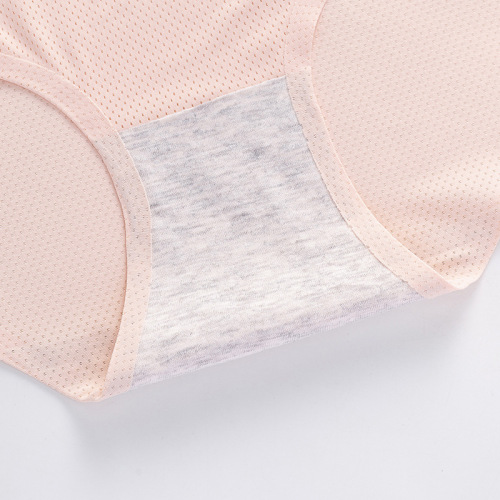 2020 Youtao new style simple mid-waist underwear for women, butt lift, breathable ice silk breathable hole, seamless women's underwear