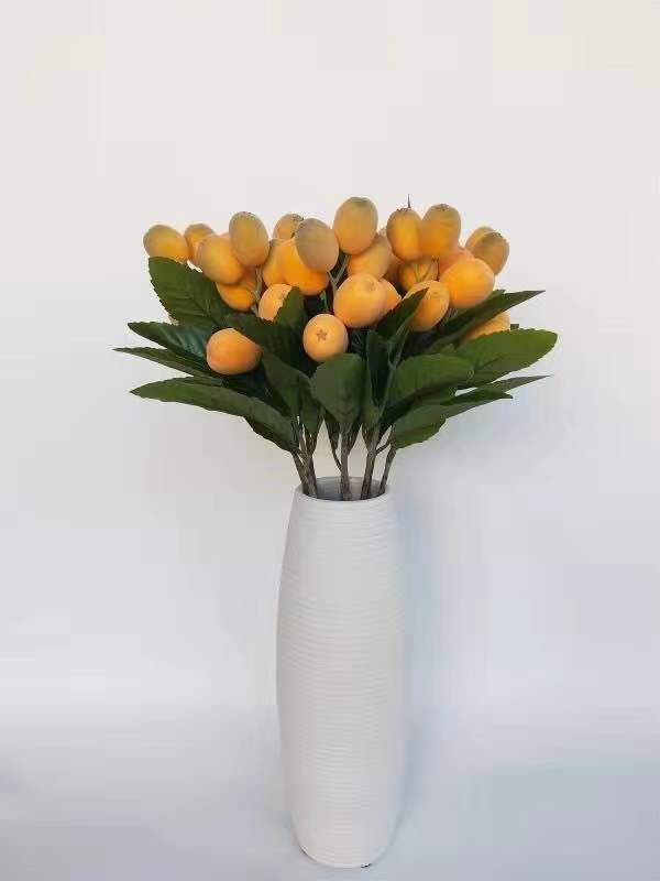 Simulated red fruit single branch, high-fidelity hawthorn branch, foam chili, busy mango, berry, loquat tree branch, simulated pomegranate detail image 13