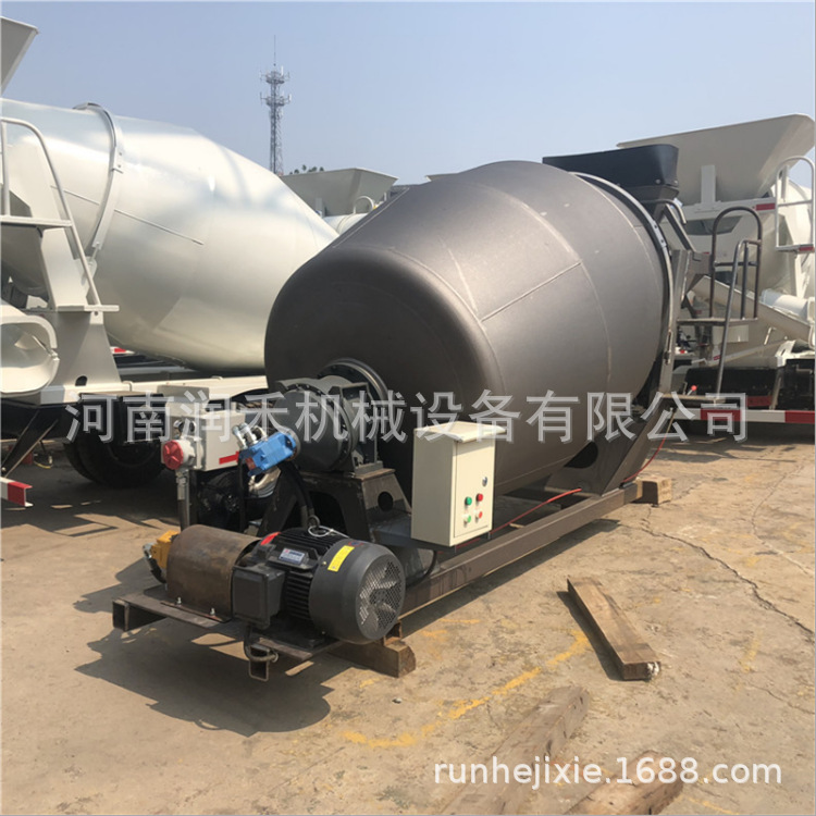 全封闭粉剂搅拌罐 自动卸料混泥土搅拌罐 电机驱动混泥土搅拌罐