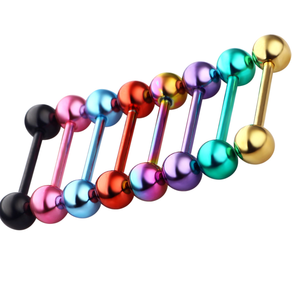 Pointed titanium steel lip stud product view