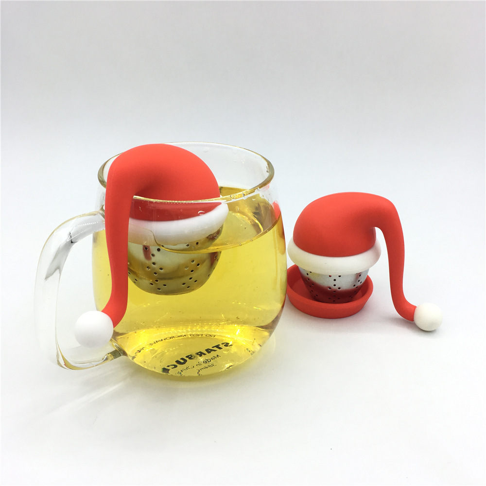 圣诞帽茶漏 Christmas hat tea infuse