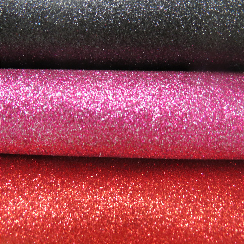 专业pu皮革厂家 仿金属皮革 金葱pu皮革材料