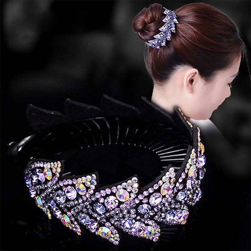 Korean version of the best-selling hairpin headdress, flower bird's nest hair catcher, ponytail buckle to tie hair, adult versatile lady fresh hair accessory