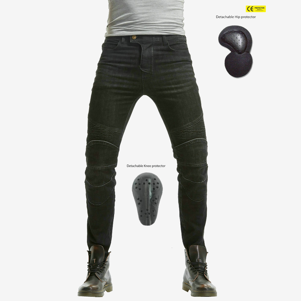 LOONG BIKER equipo de la motocicleta pantalones vaqueros rectos de los hombres de la motocicleta pantalones anti-caída off-road racing pantalones de montar