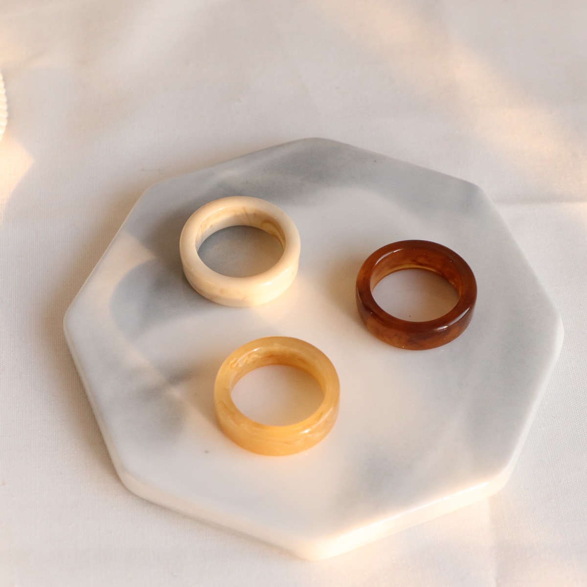 Women'S Gender Simple Style Geometric Resin Women's Rings