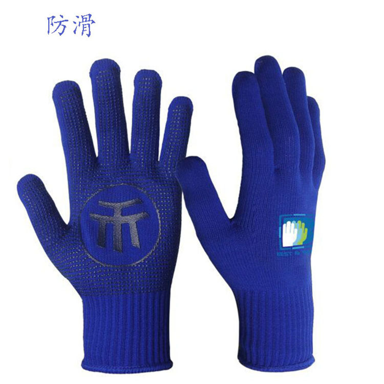 礼品赠品手套高弹涤纶工作劳保点胶批发针织多功能多用途