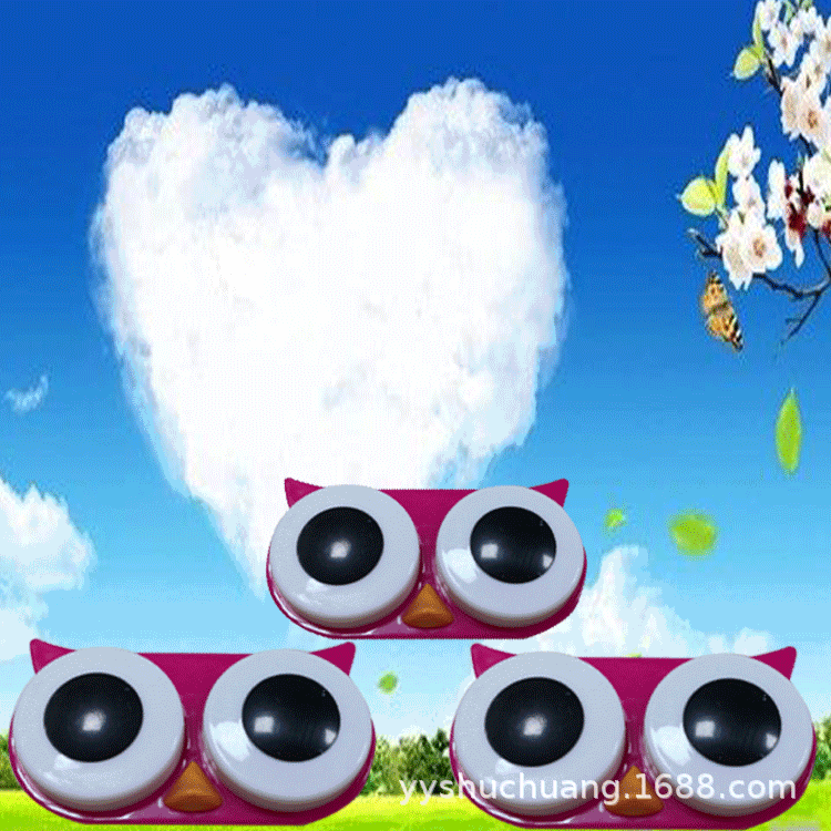 宁波余姚厂家 隐形眼镜双联盒 美瞳盒 动物双联盒 动物美瞳盒