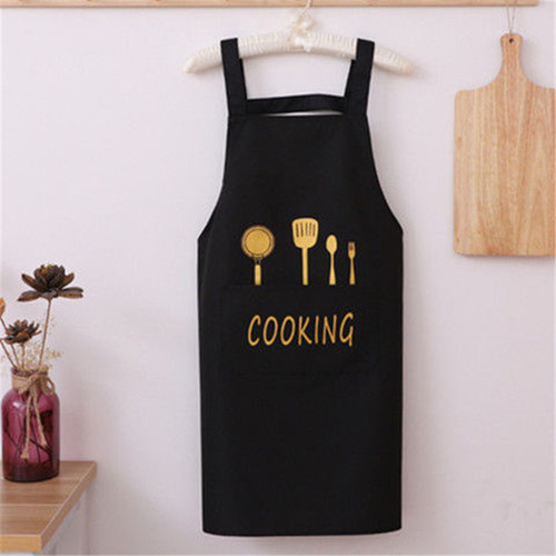 Kitchen Waterproof Oilproof Adjustable Strap Apron Simple Fork Knife Creative Fashion Home Covering Custom Logo