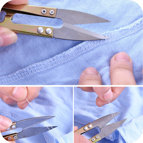 T-opening U-shaped thread trimming scissors, household scissors for cutting threads, tailors and sewing machines, cross-stitch special scissors wholesale