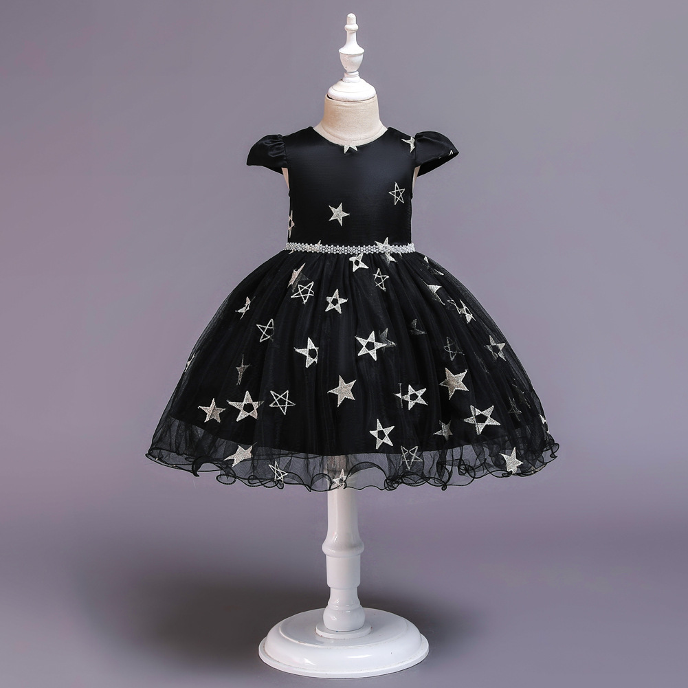 Nuevo Vestido Para Niños Niñas Princesa Pettiskirt Niña De Las Flores Halloween Navidad Bruja Estrella Disfraz display picture 11