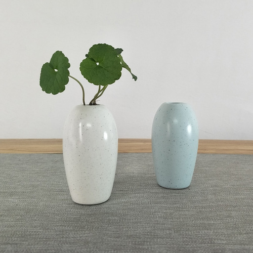 Ceramic Aroma Diffuser Small Vase Craft Home Decor Wholesale Mini Simple Creative Black Spot Gourd Vase