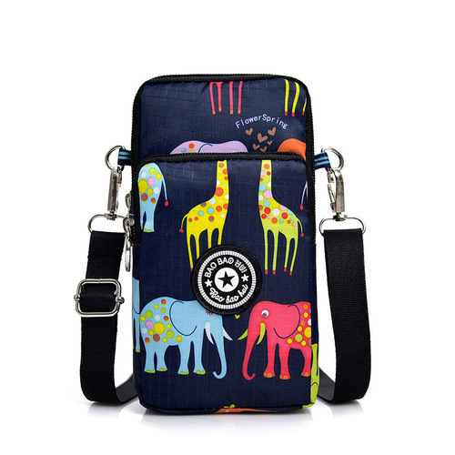 Women's Crossbody Phone Bag 2024 New Korean Style Versatile Vertical Phone Pocket Necklace Purse Mini Small Bag