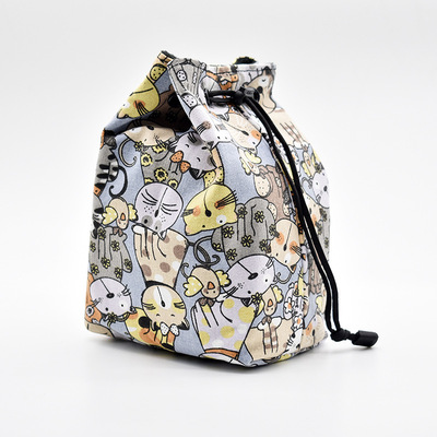 卡通帆布相机包 单反摄影包内胆 数码专用加厚减震防护软袋镜头袋