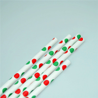 紙吸管 海南新款彩色聖誕節環保可降解歐標FDA牛皮紙 壹次性吸管